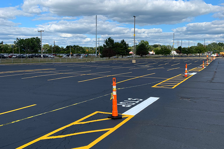 Professional Line Striping Services Flint Mi